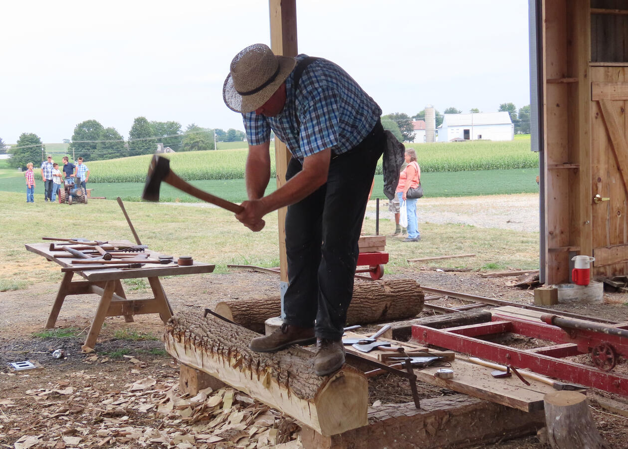Hewing Logs